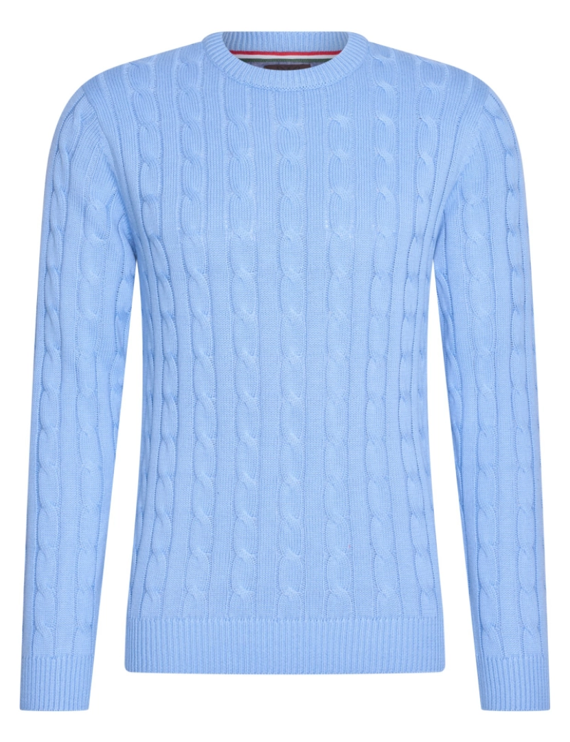 Cappuccino Italia - Cappuccino Italia Cable Pullover Sky Azul