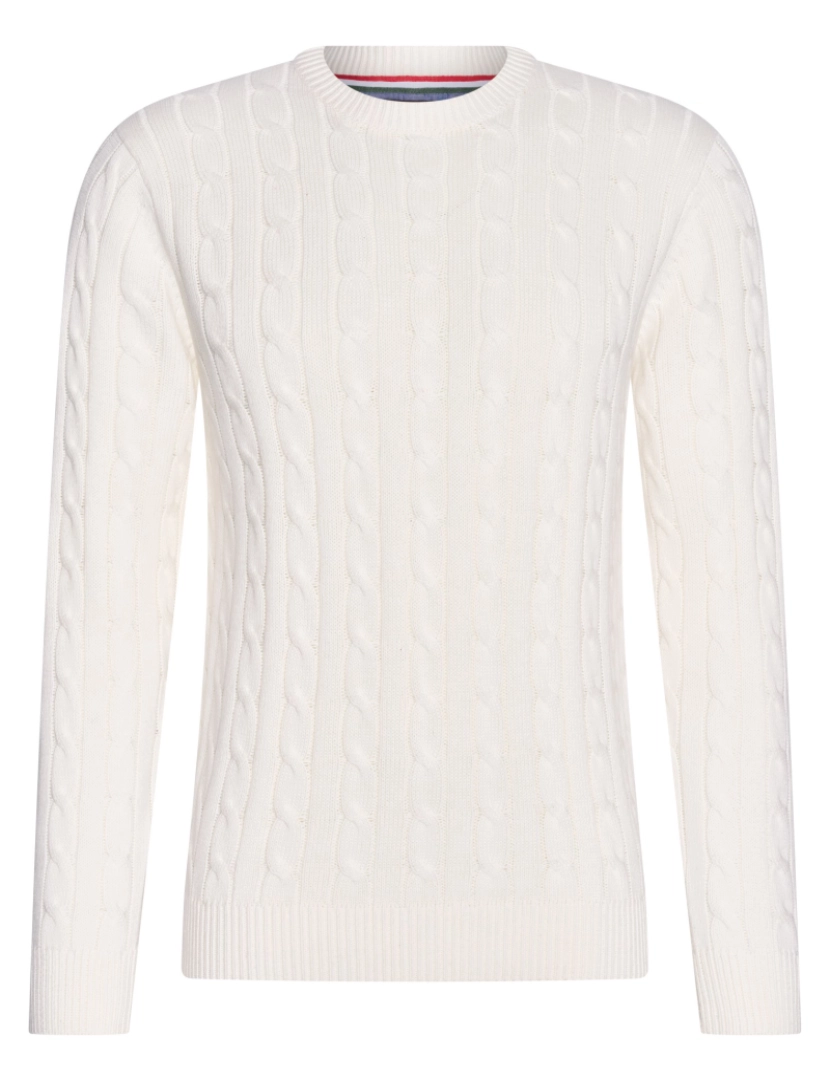 Cappuccino Italia - Cappuccino Italia Cable Pullover Wit Branco