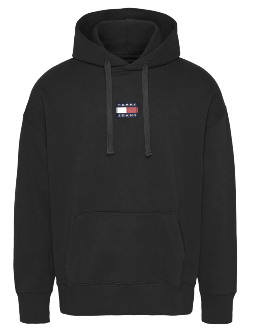 imagem de Tommy Jeans Badge Hoodie Negro2