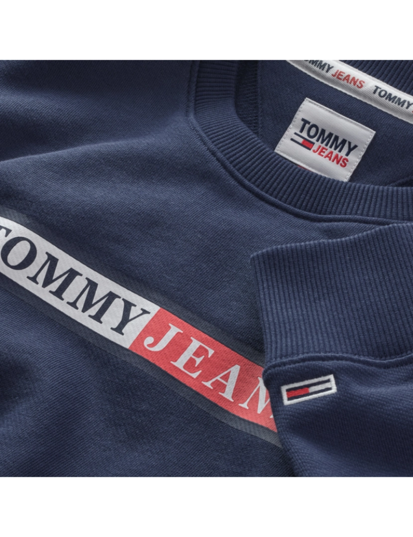 imagem de Tommy Jeans Reg Essential Graphic Crew Sweater Azul4