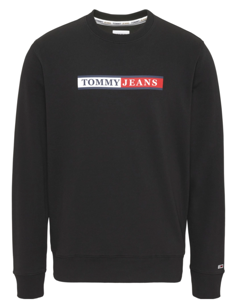 imagem de Tommy Jeans Reg Essential Graphic Crew Sweater Negro2