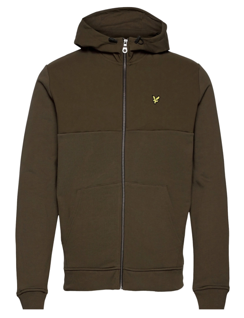 imagem de Lyle & Scott Softshell Jersey Zip Hoodie Verde1