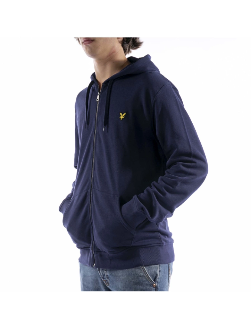 imagem de Lyle & Scott Zip Through Hoodie Azul4