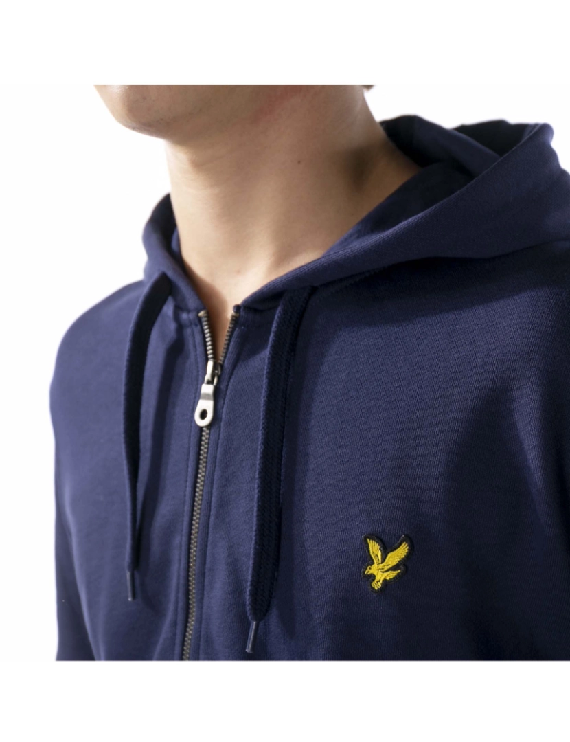 imagem de Lyle & Scott Zip Through Hoodie Azul5