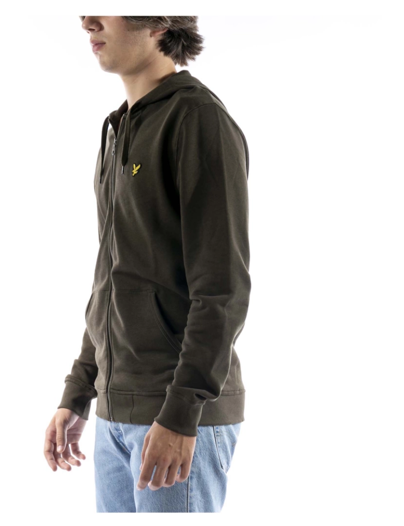 imagem de Lyle & Scott Zip Through Hoodie Verde2