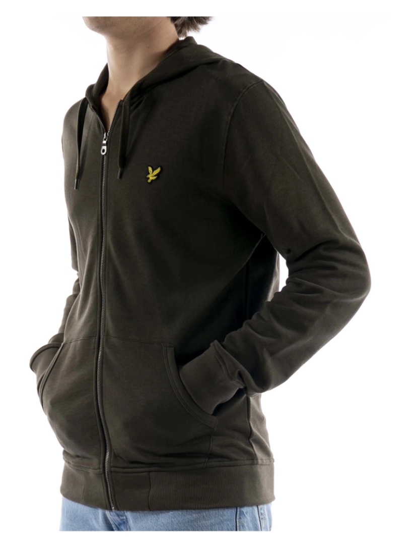 imagem de Lyle & Scott Zip Through Hoodie Verde4