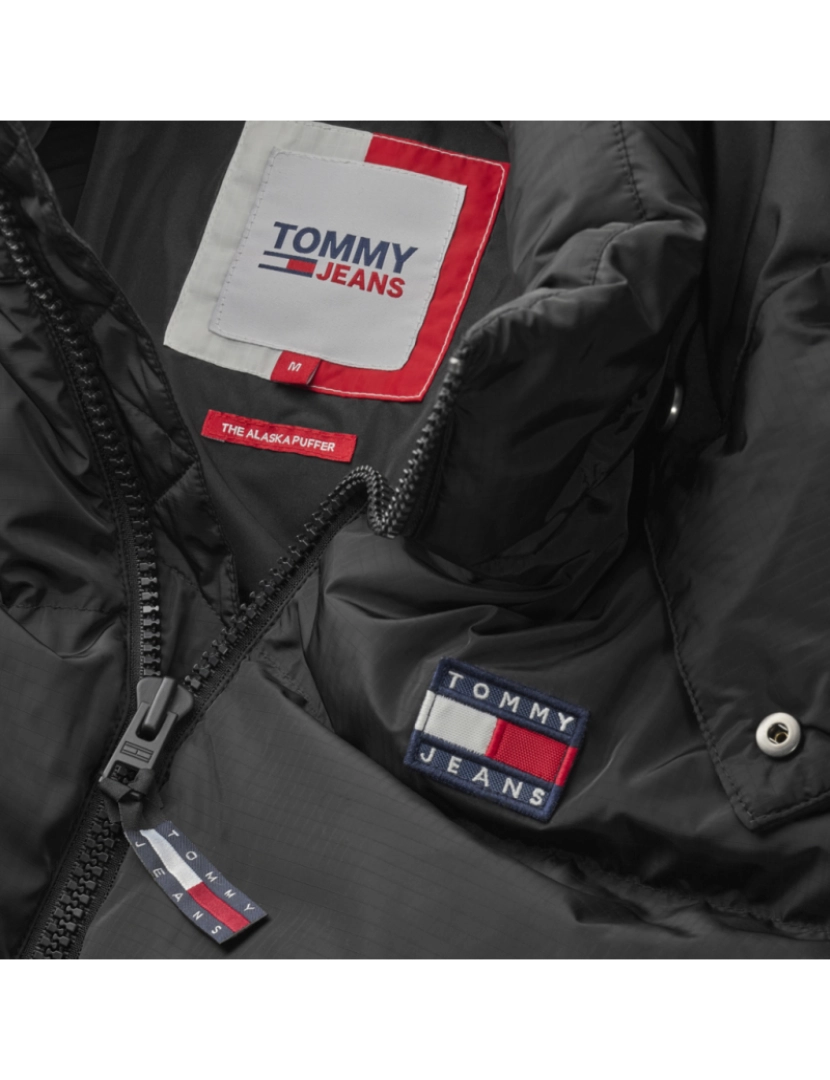 imagem de Tommy Jeans Alaska Puffer Jacket Negro5