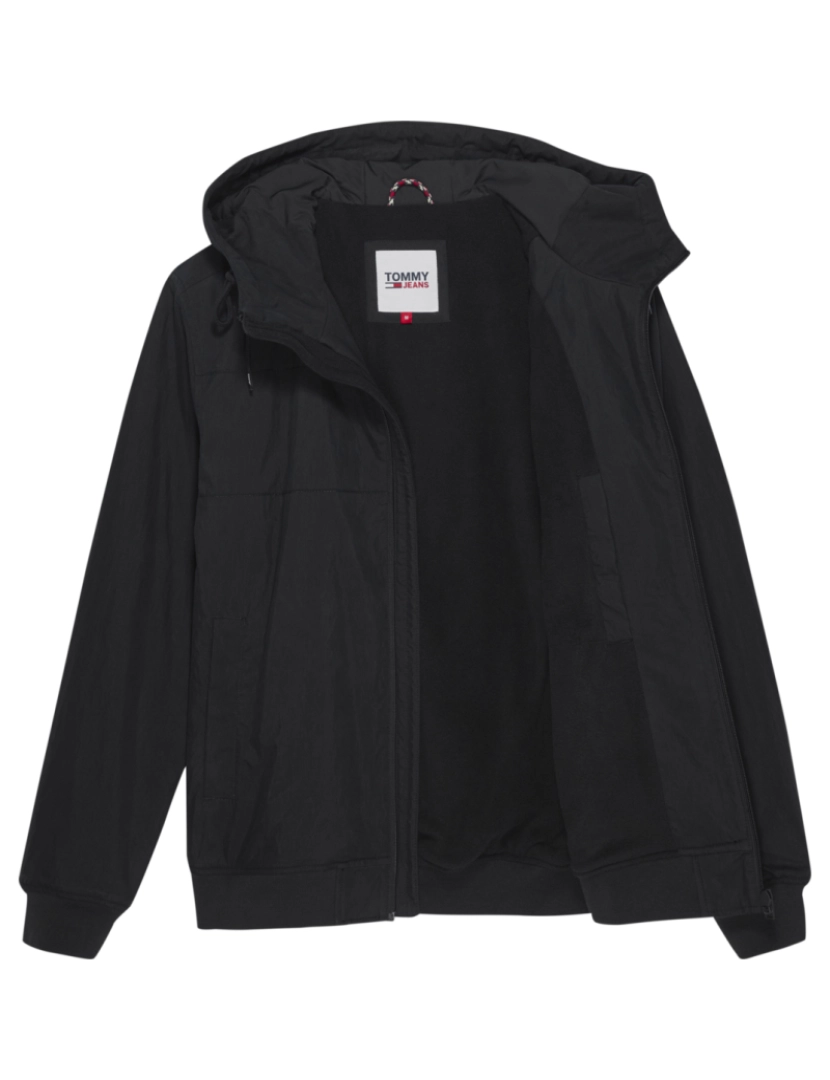 imagem de Tommy Jeans Fleece Lined Shell Jacket Negro4