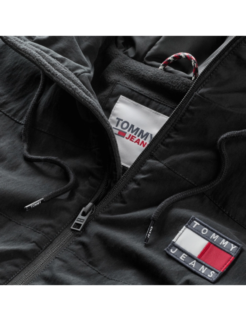 imagem de Tommy Jeans Fleece Lined Shell Jacket Negro5