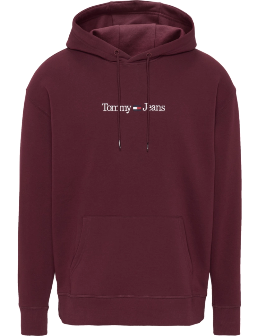 imagem de Tommy Jeans Reg Linear Hoodie Vermelho2