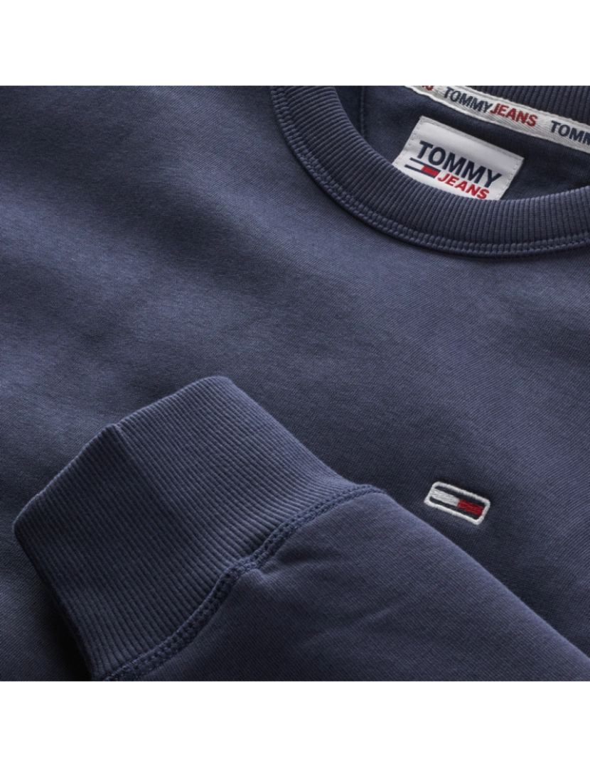 imagem de Tommy Jeans Reg Linear Placement Crew Sweater Azul4