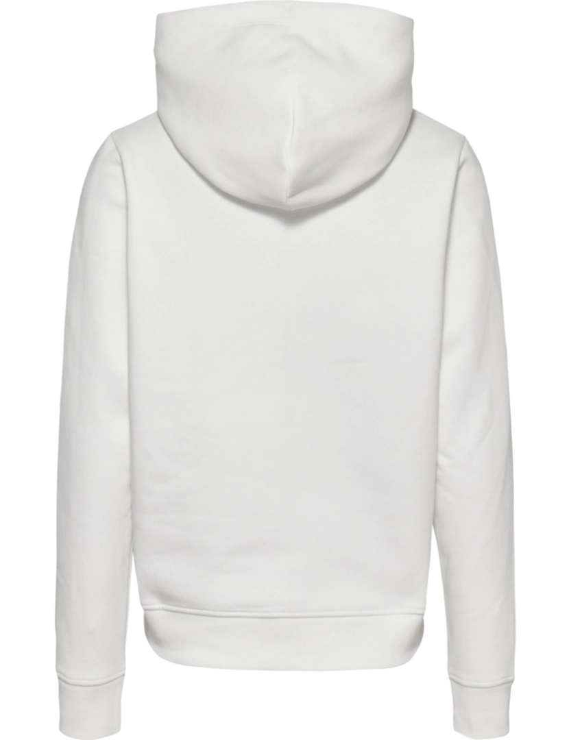 imagem de Tommy Jeans Reg Serif Linear Hoodie Branco3