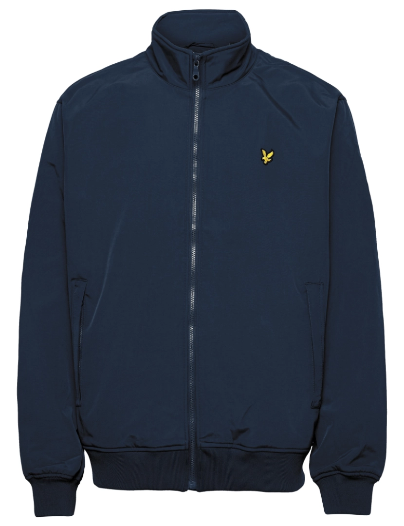 imagem de Lyle & Scott Fleece Lined Funnel Jacket Azul1