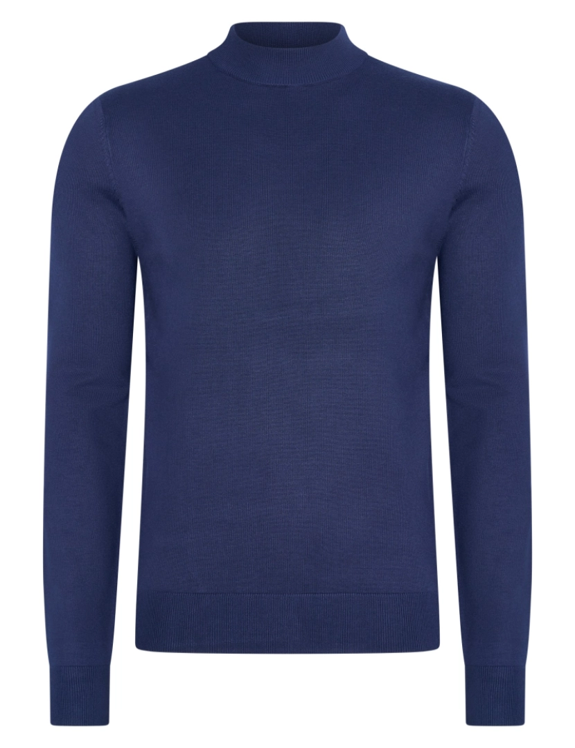 imagem de Mario Russo Turtle Neck Trui Navy Azul1