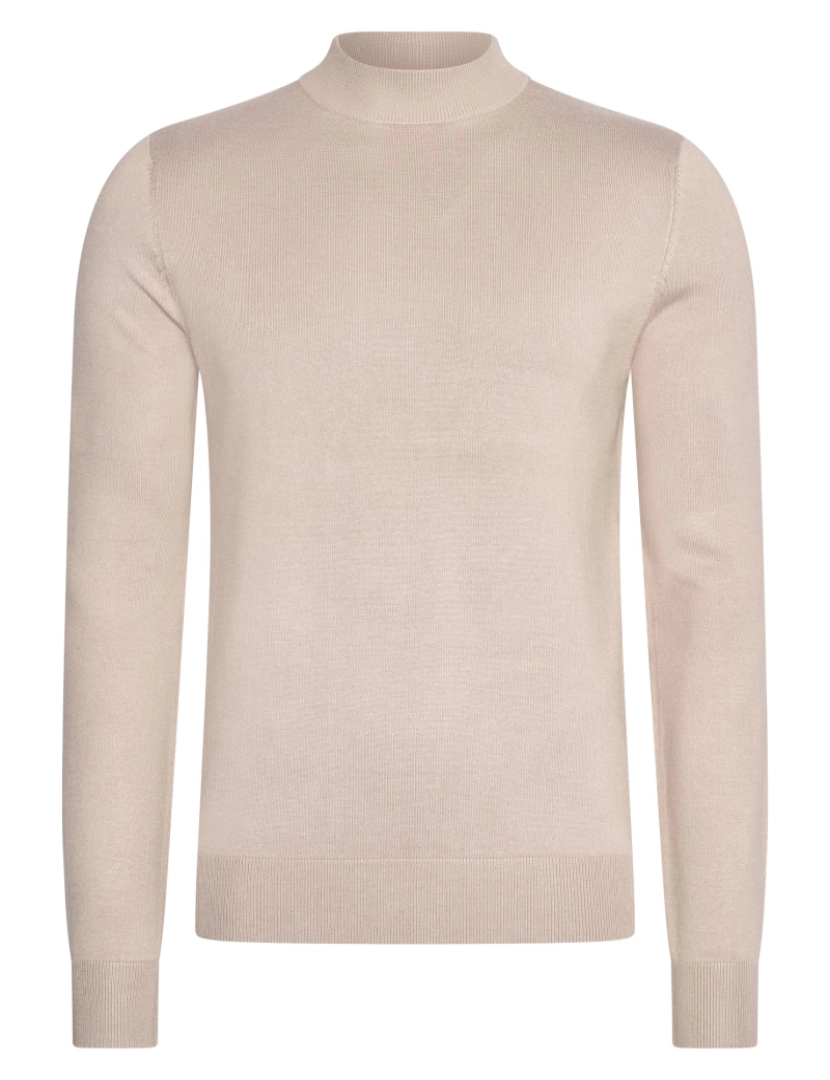 Mario Russo - Mario Russo Turtle Neck Trui Plaza Taupe Bege