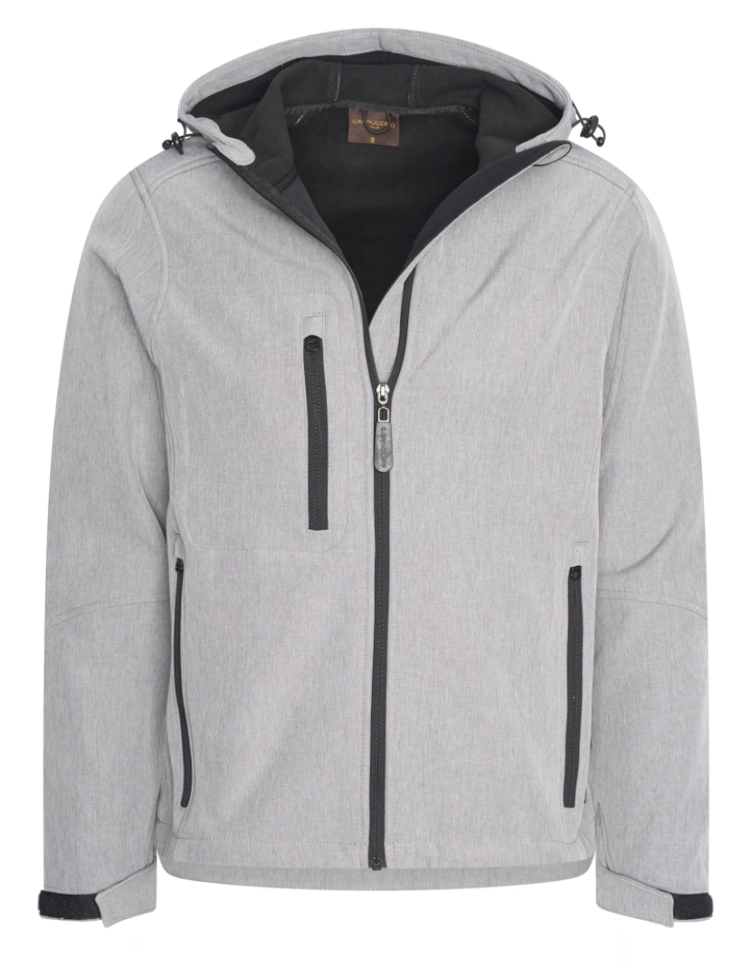 imagem de Cappuccino Italia Softshell Hood Jacket Grijs Cinza1