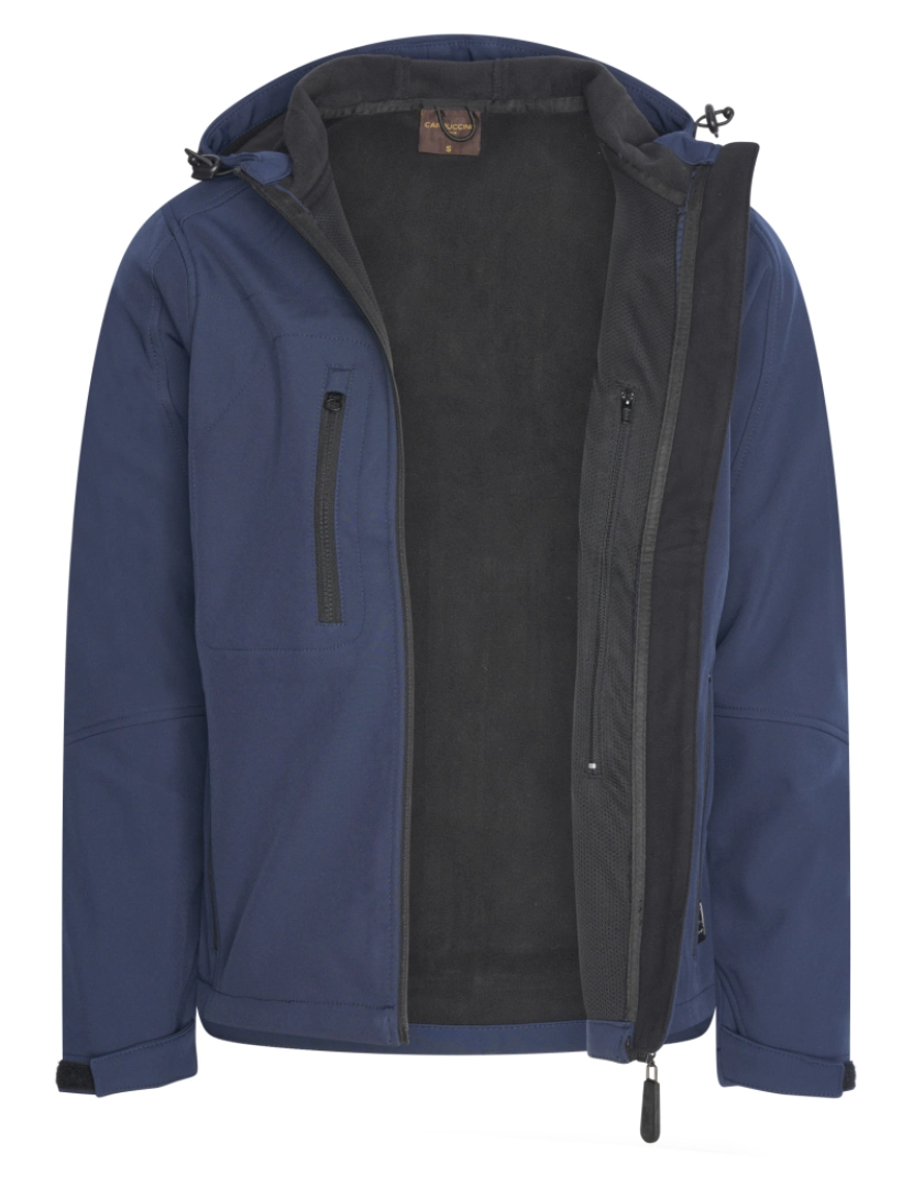 imagem de Cappuccino Italia Softshell Hood Jacket Navy Azul3