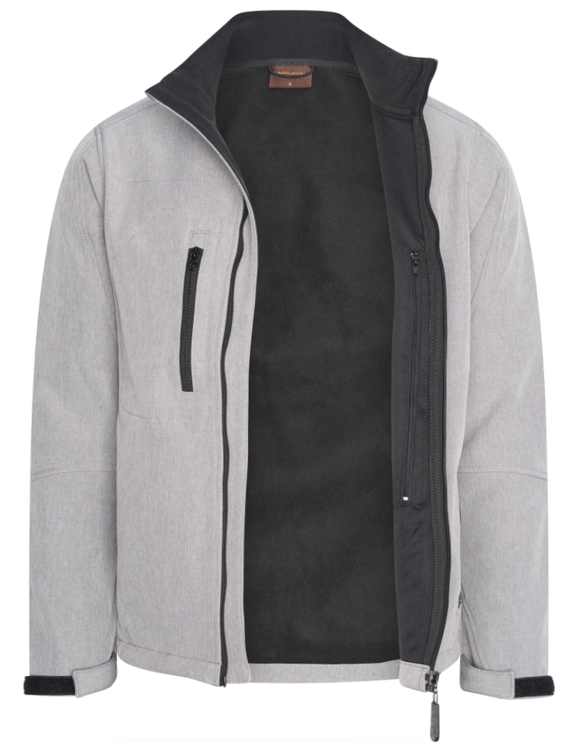 imagem de Cappuccino Italia Softshell Zip Jacket Grijs Cinza3