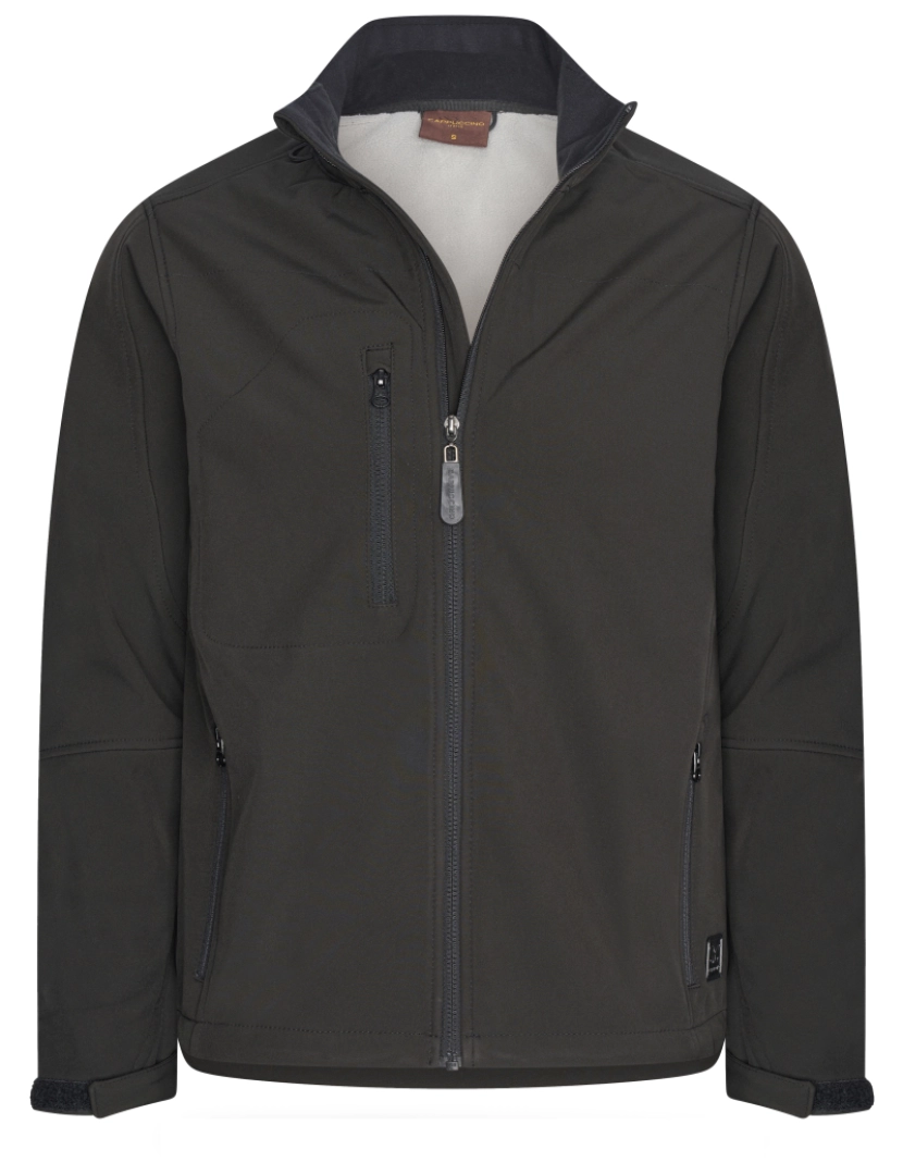 Cappuccino Italia - Cappuccino Italia Softshell Zip Jacket Black Negro