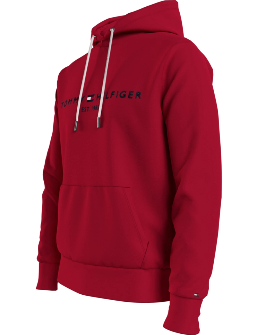 imagem de Tommy Hilfiger Logo Hoodie Vermelho4