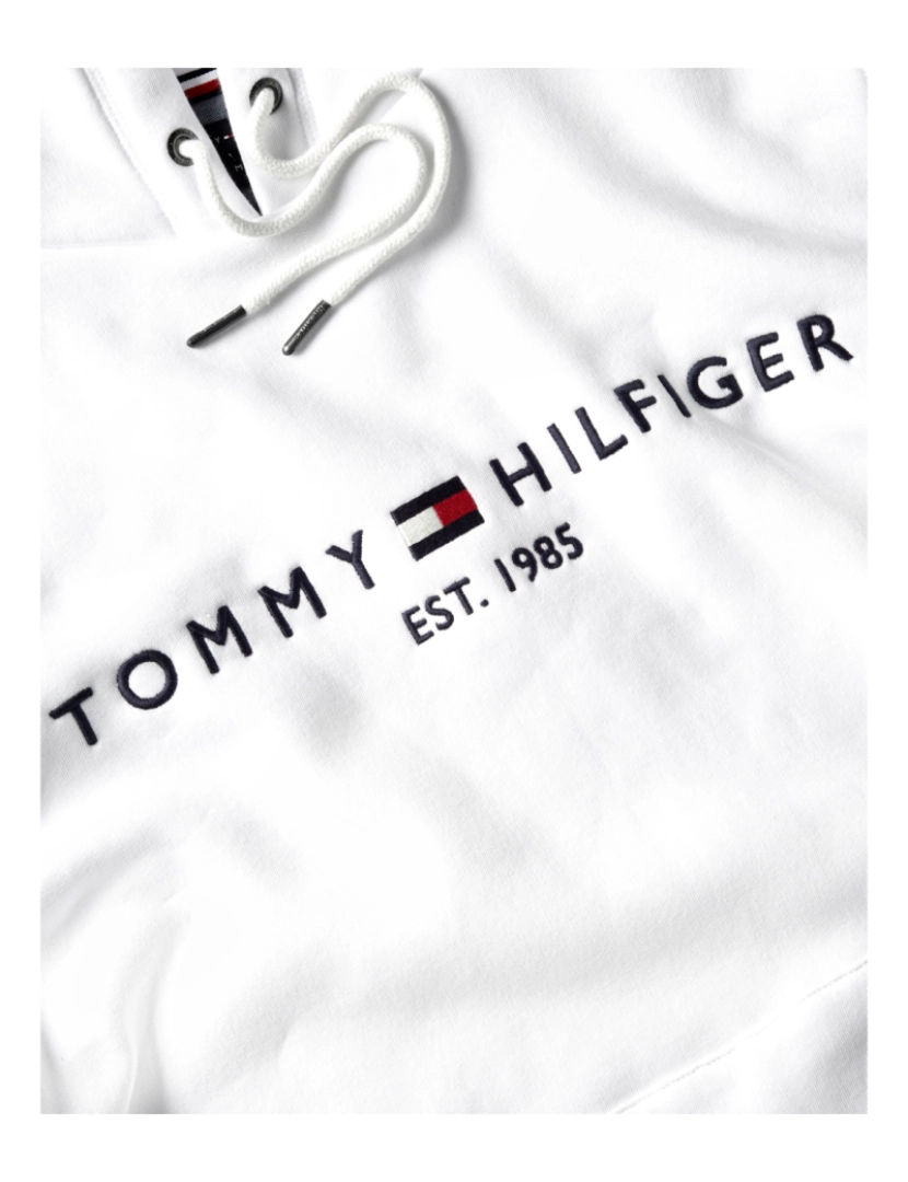 imagem de Tommy Hilfiger Logo Hoodie Branco4