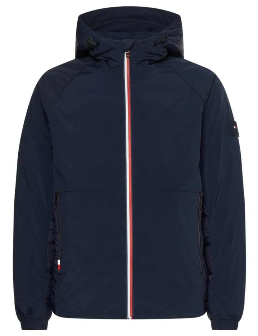 imagem de Tommy Hilfiger Mix Media Hooded Jacket Azul2