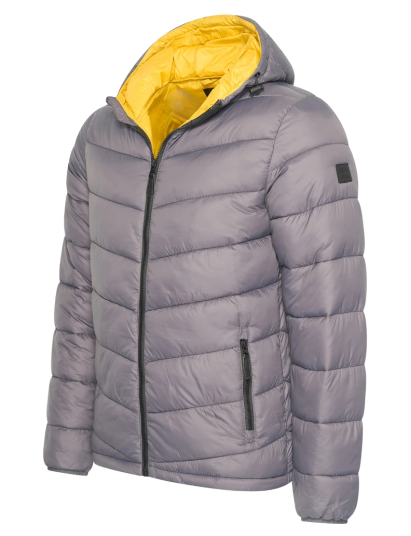 imagem de Cappuccino Italia Hooded Winter Jacket Antraciet Cinza3