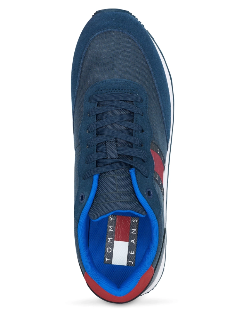 imagem de Tommy Jeans Leather Runner Azul5