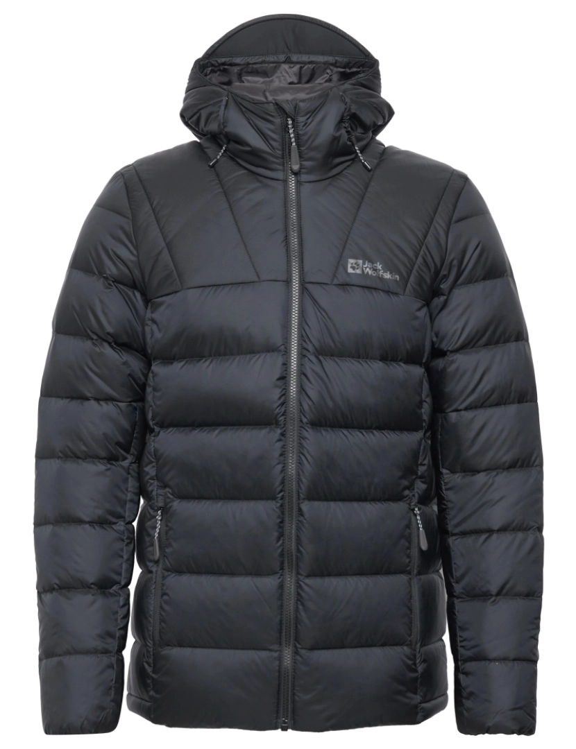 imagem de Jack Wolfskin Nebelhorn Down Hooded Jacket Negro1