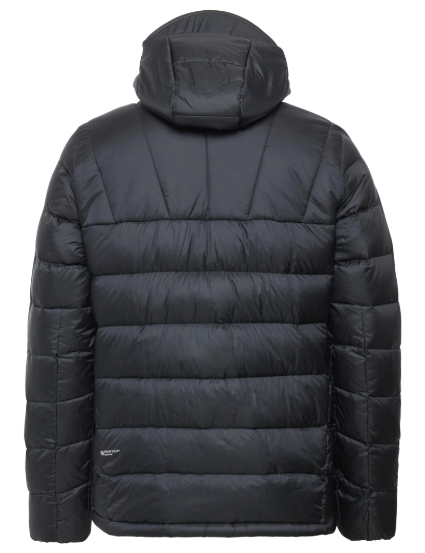 imagem de Jack Wolfskin Nebelhorn Down Hooded Jacket Negro3