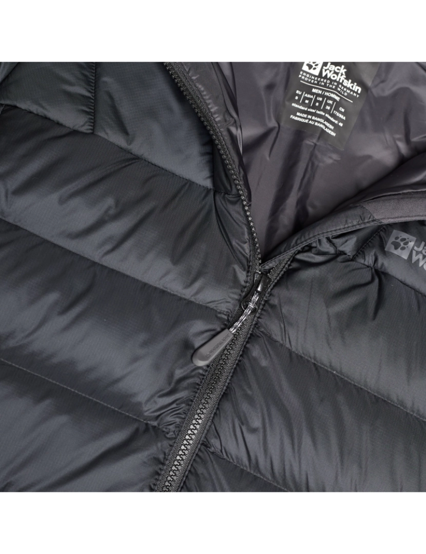 imagem de Jack Wolfskin Nebelhorn Down Hooded Jacket Negro4