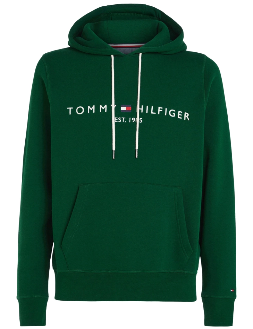 imagem de Tommy Hilfiger Logo Hoodie Verde1