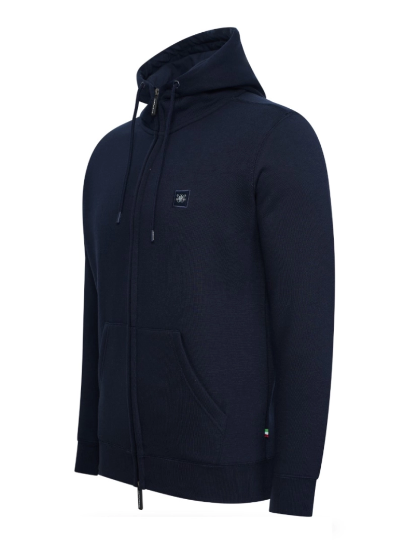 imagem de Cappuccino Italia Fleece Zip Hood Azul2