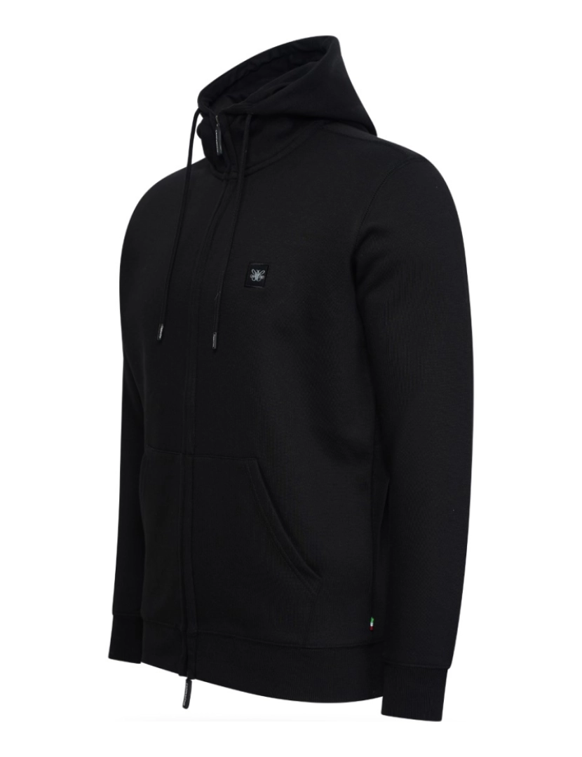 Cappuccino Italia - Cappuccino Italia Fleece Zip Hood Negro