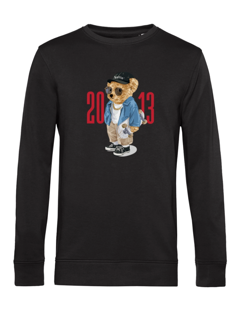 imagem de Ballin Est. 2013 Skater Bear Sweater Negro1