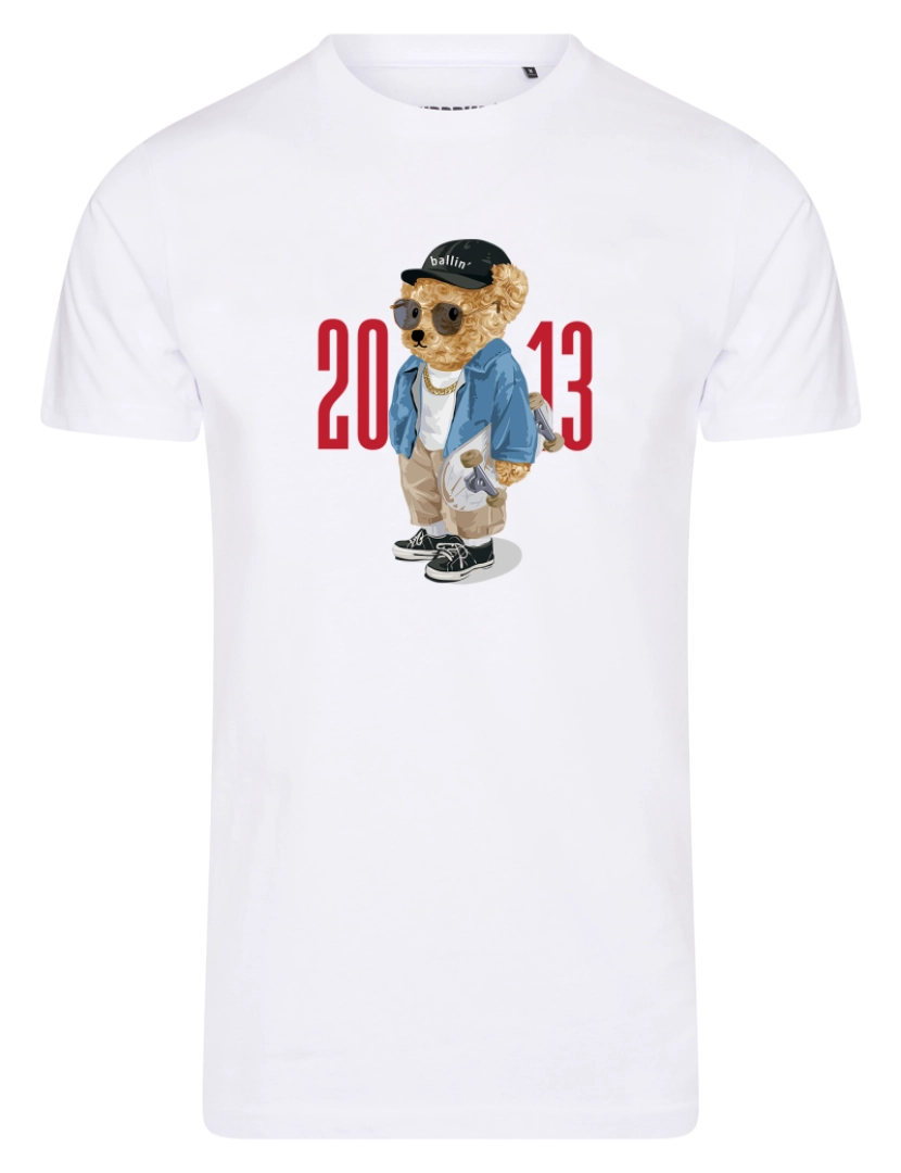 Ballin Est. 2013 - Ballin Est. 2013 Skater Bear Tee Branco