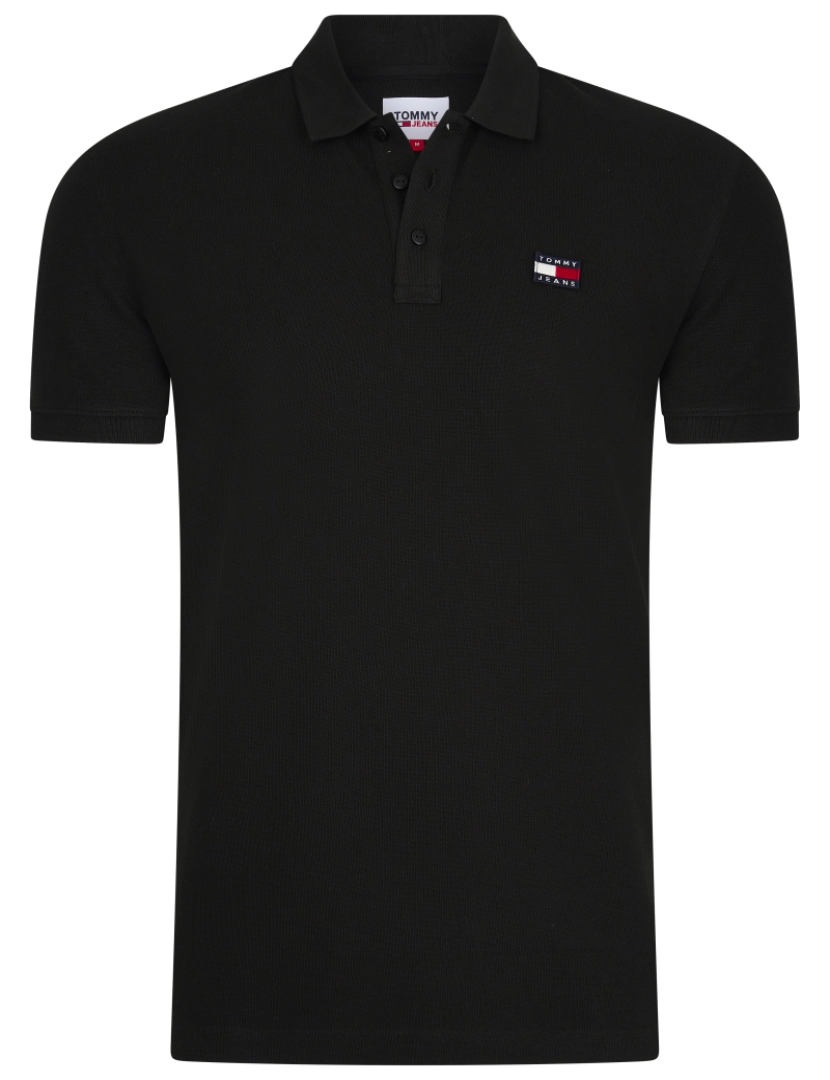 imagem de Tommy Jeans Classic Badge Polo Negro2