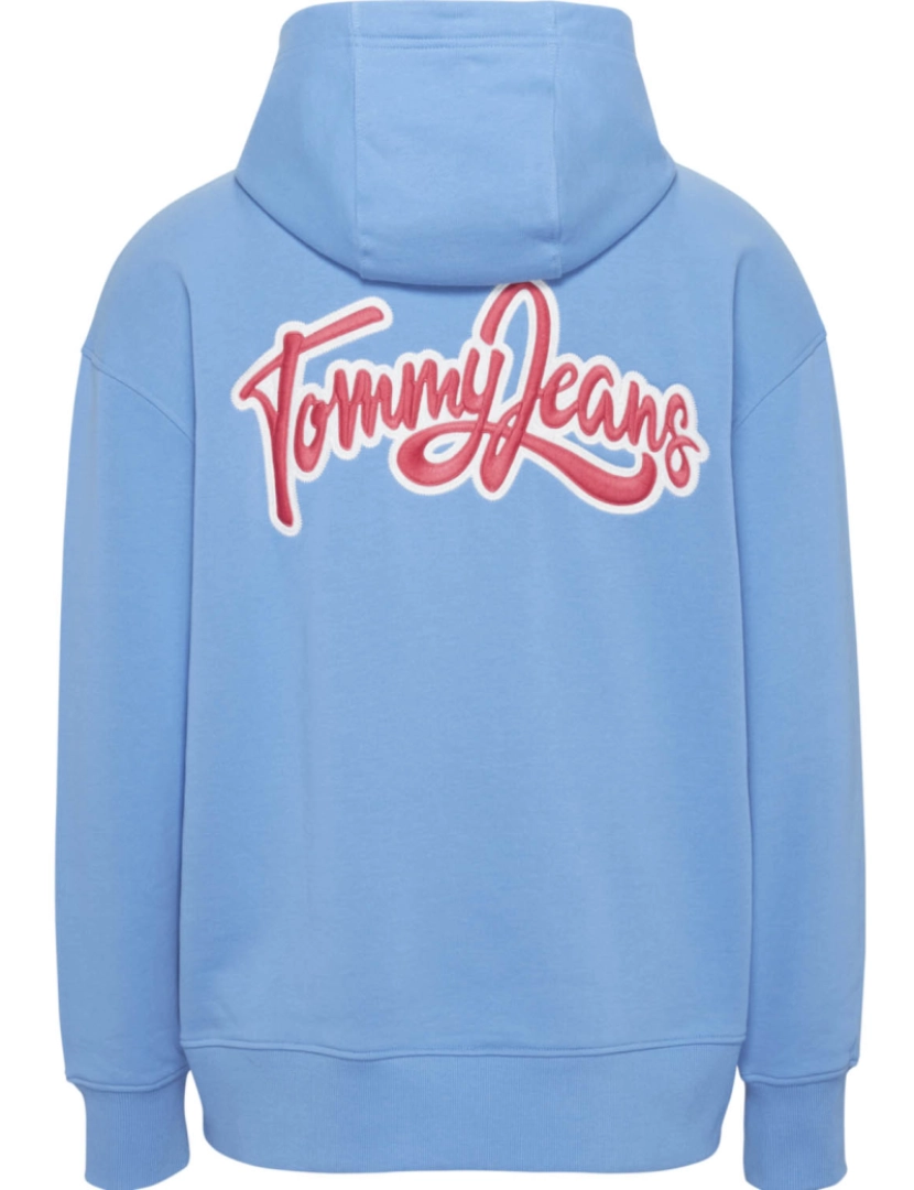 imagem de Tommy Jeans Relax College Pop Hoodie Azul3