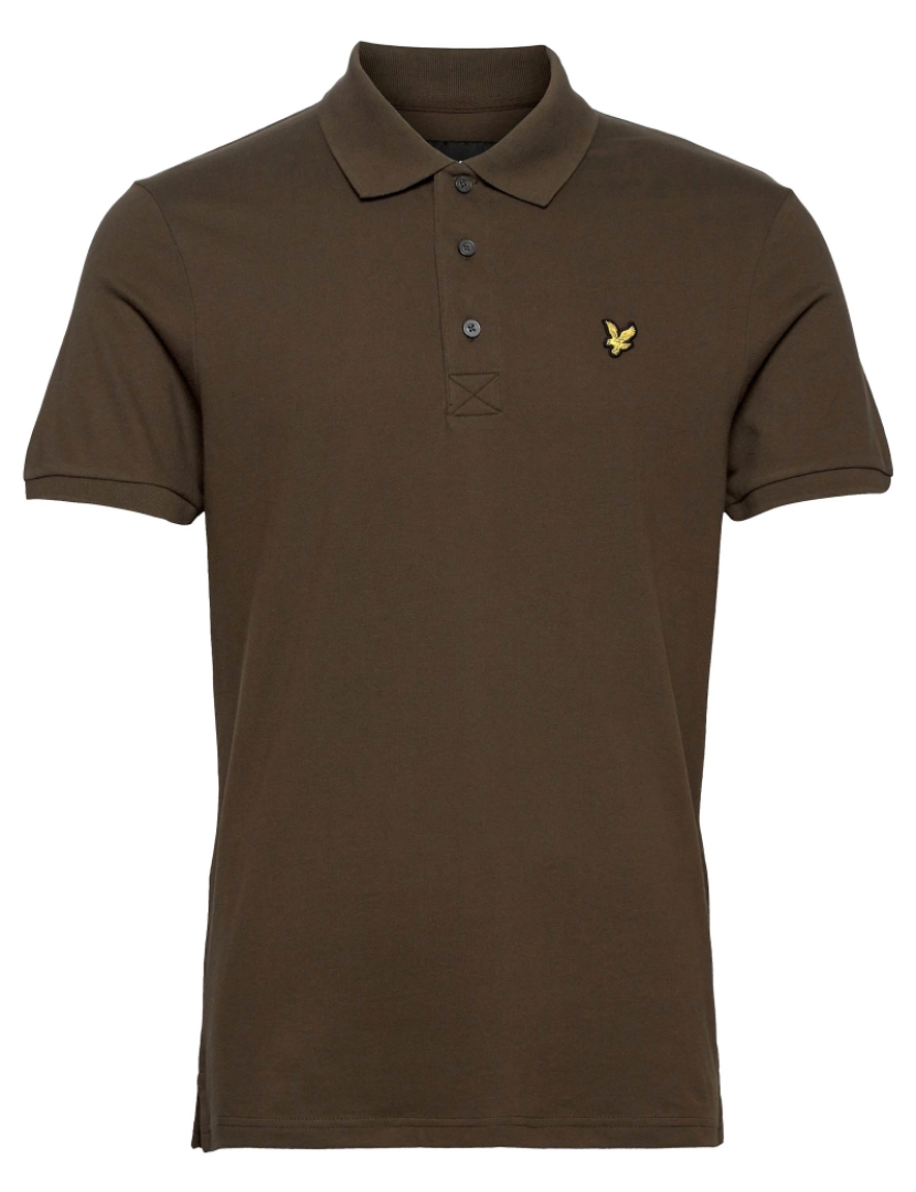 Lyle & Scott - Lyle & Scott Plain Polo Shirt Verde