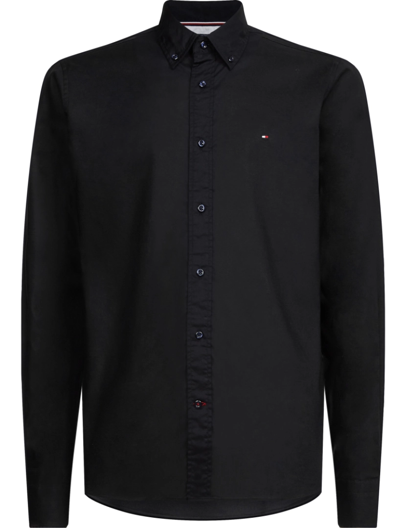 Tommy Hilfiger - Tommy Hilfiger Core Flex Poplin Negro