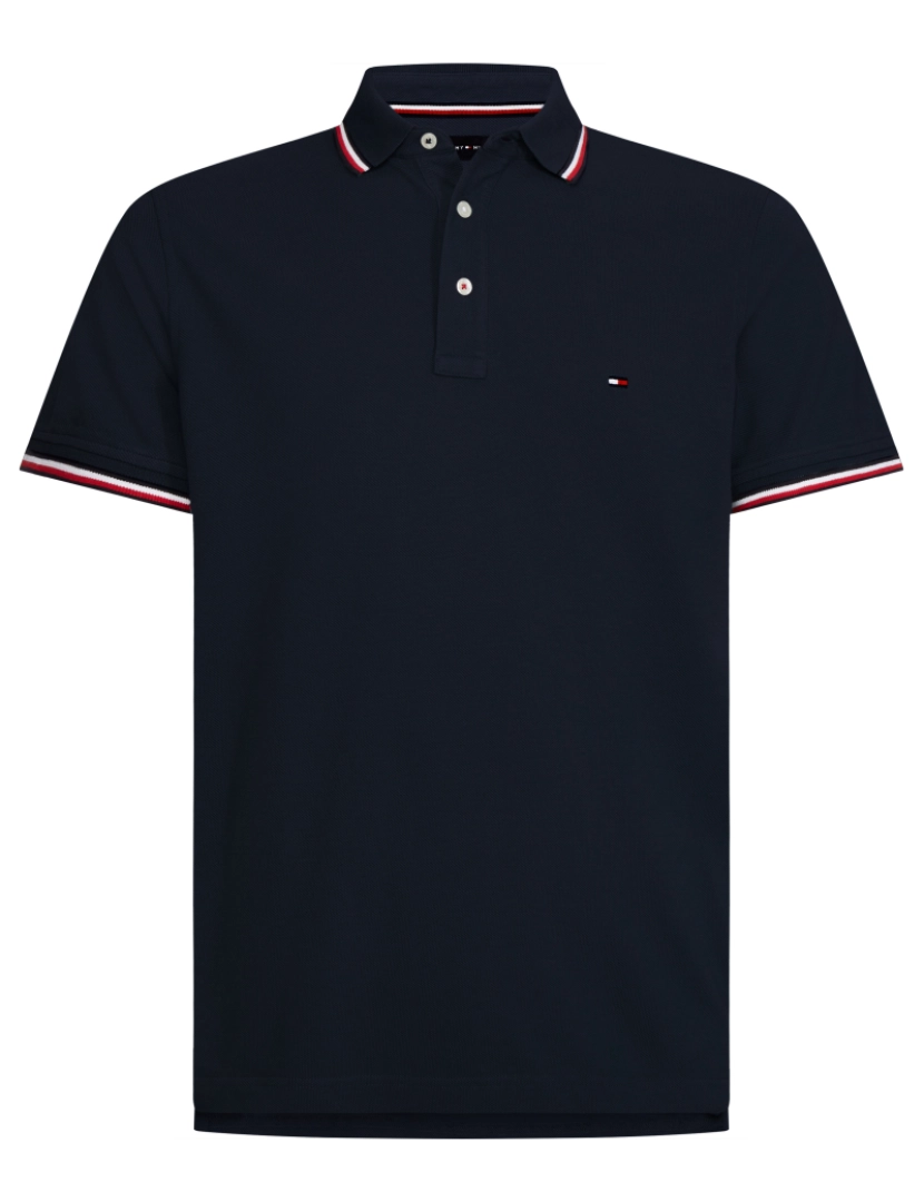 Tommy Hilfiger - Tommy Hilfiger Core Tipped Slim Polo Azul