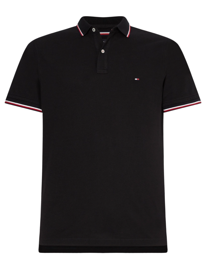 imagem de Tommy Hilfiger Core Tipped Slim Polo Negro2