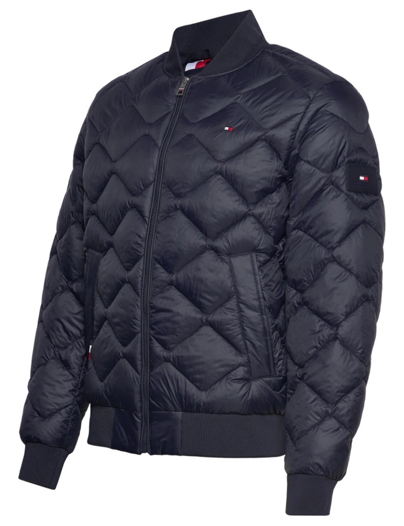 imagem de Tommy Hilfiger Quilted Bomber Azul3