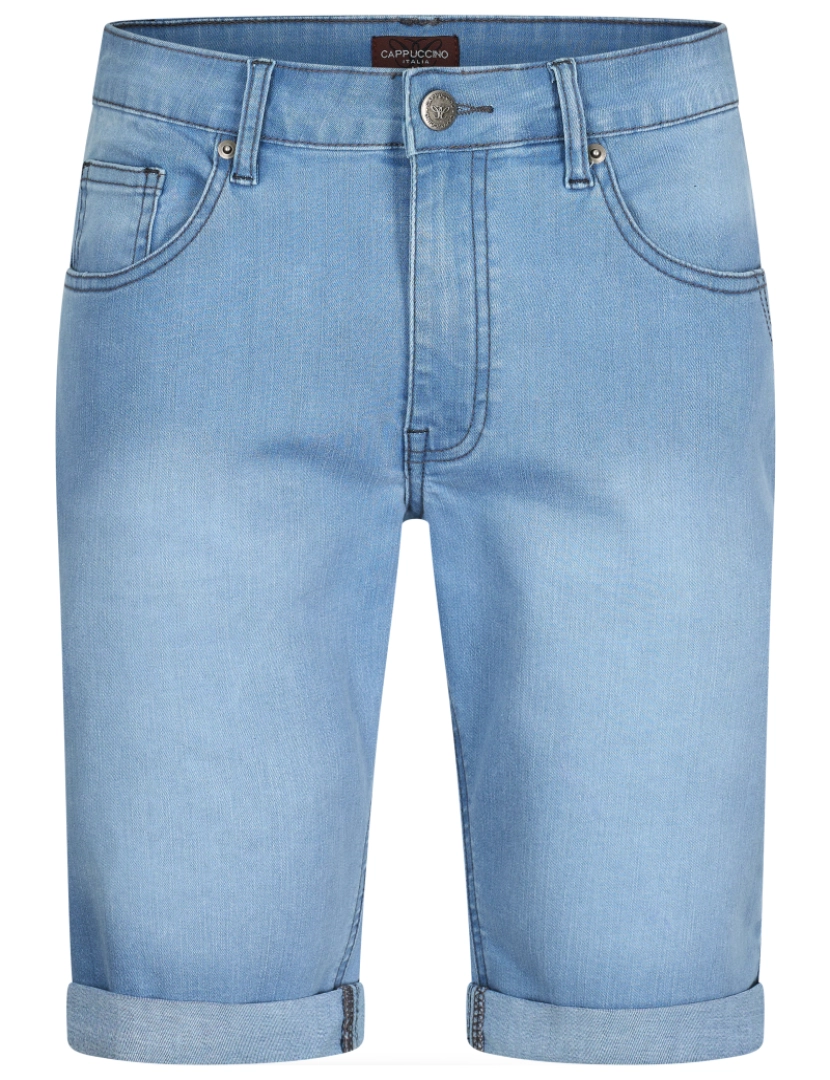 Cappuccino Italia - Cappuccino Italia Denim Short Light Wash Azul