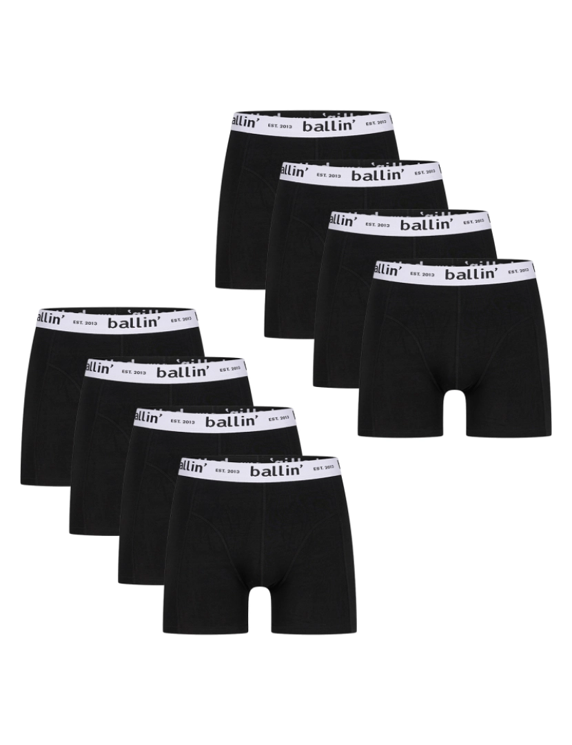 imagem de Ballin Est. 2013 8-Pack Boxers Negro1