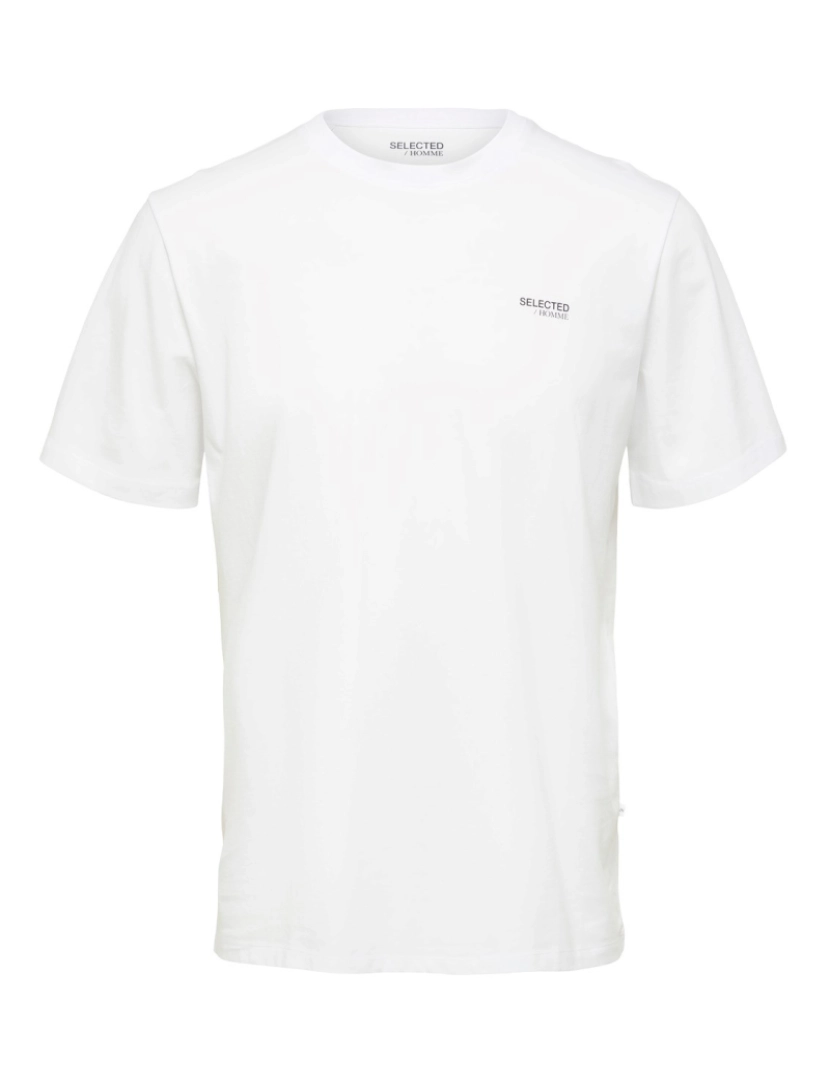 Selected - Selected Aspen Logo Tee Branco