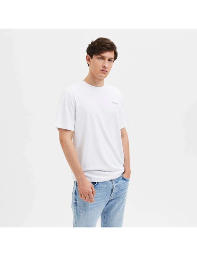 imagem de Selected Aspen Logo Tee Branco3