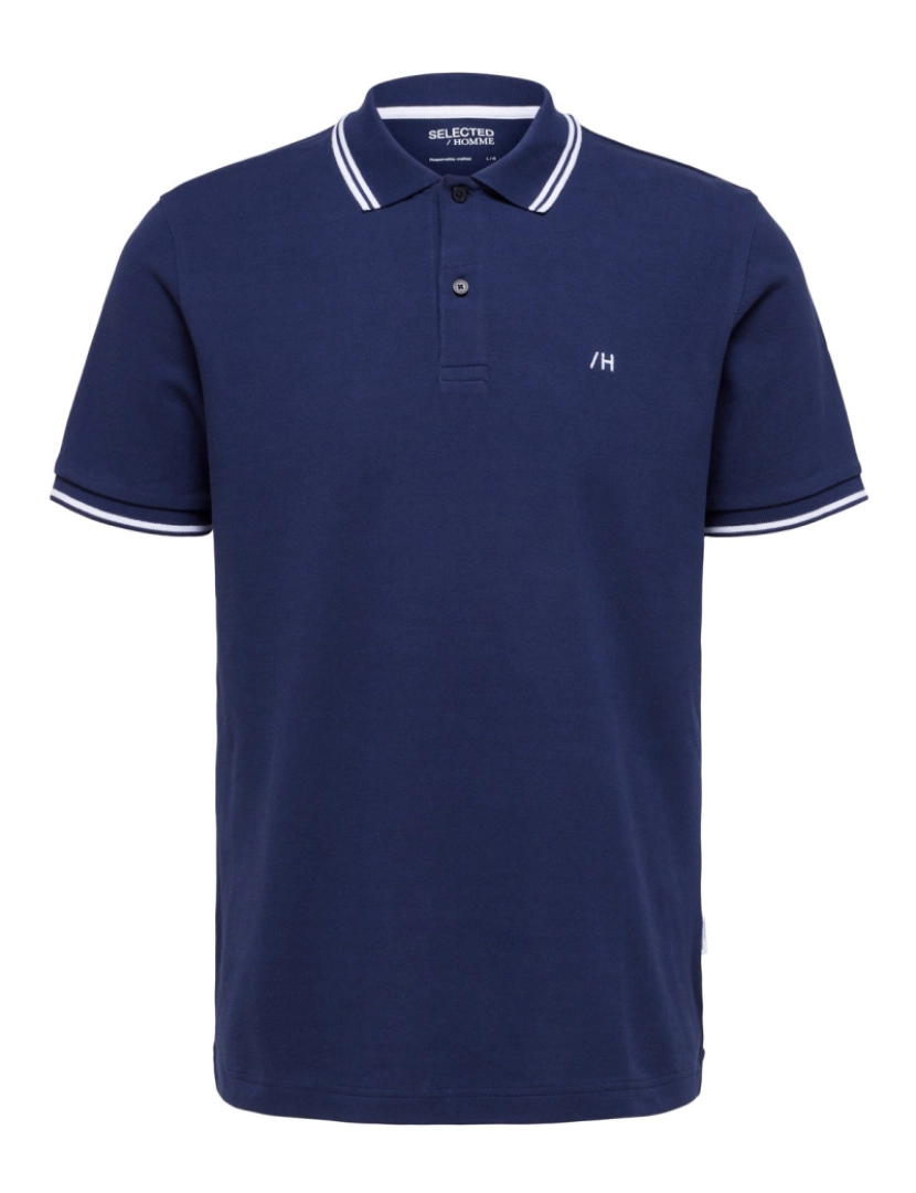 Selected - Selected Dante Sport Polo Azul