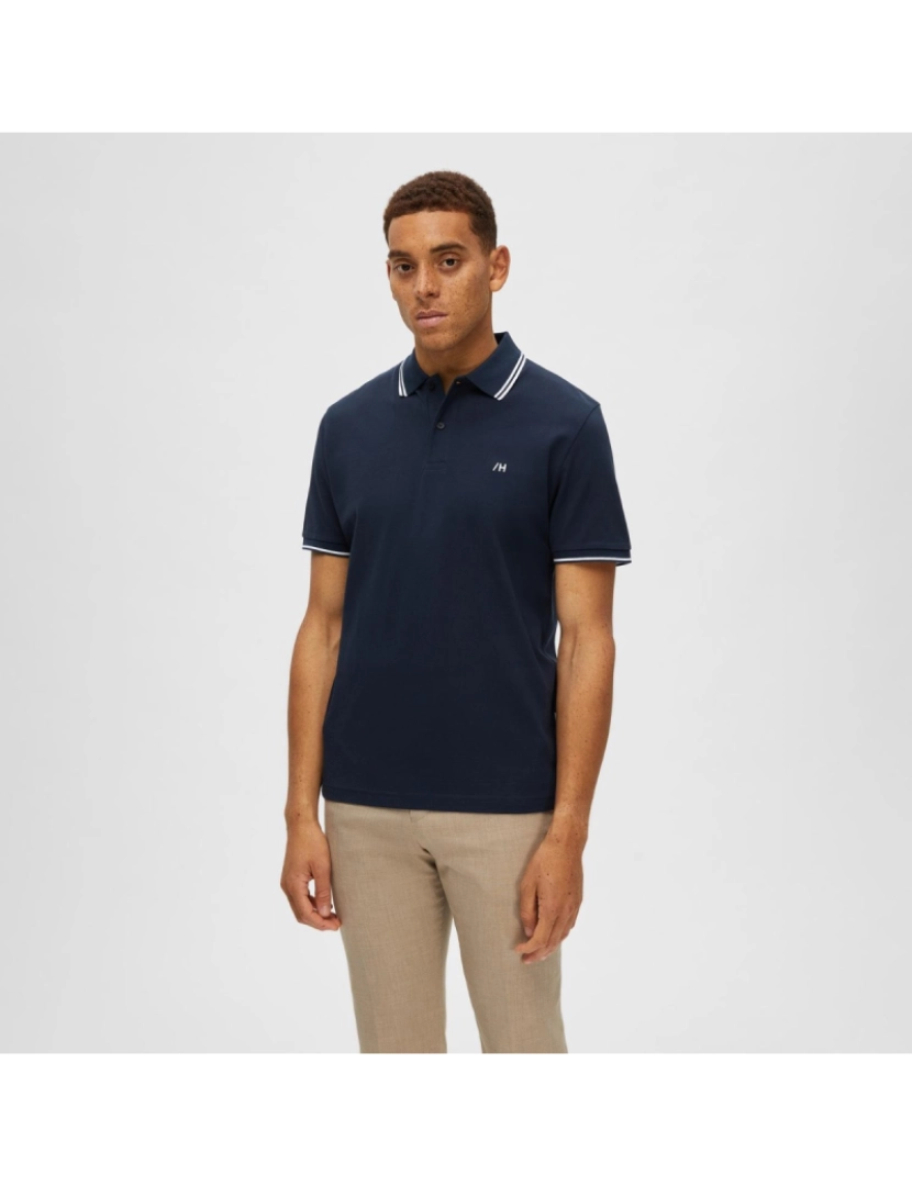 imagem de Selected Dante Sport Polo Azul3