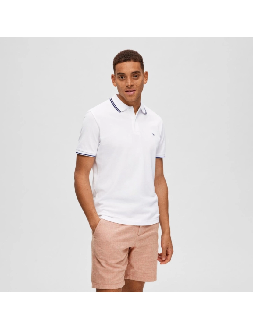 imagem de Selected Dante Sport Polo Branco3